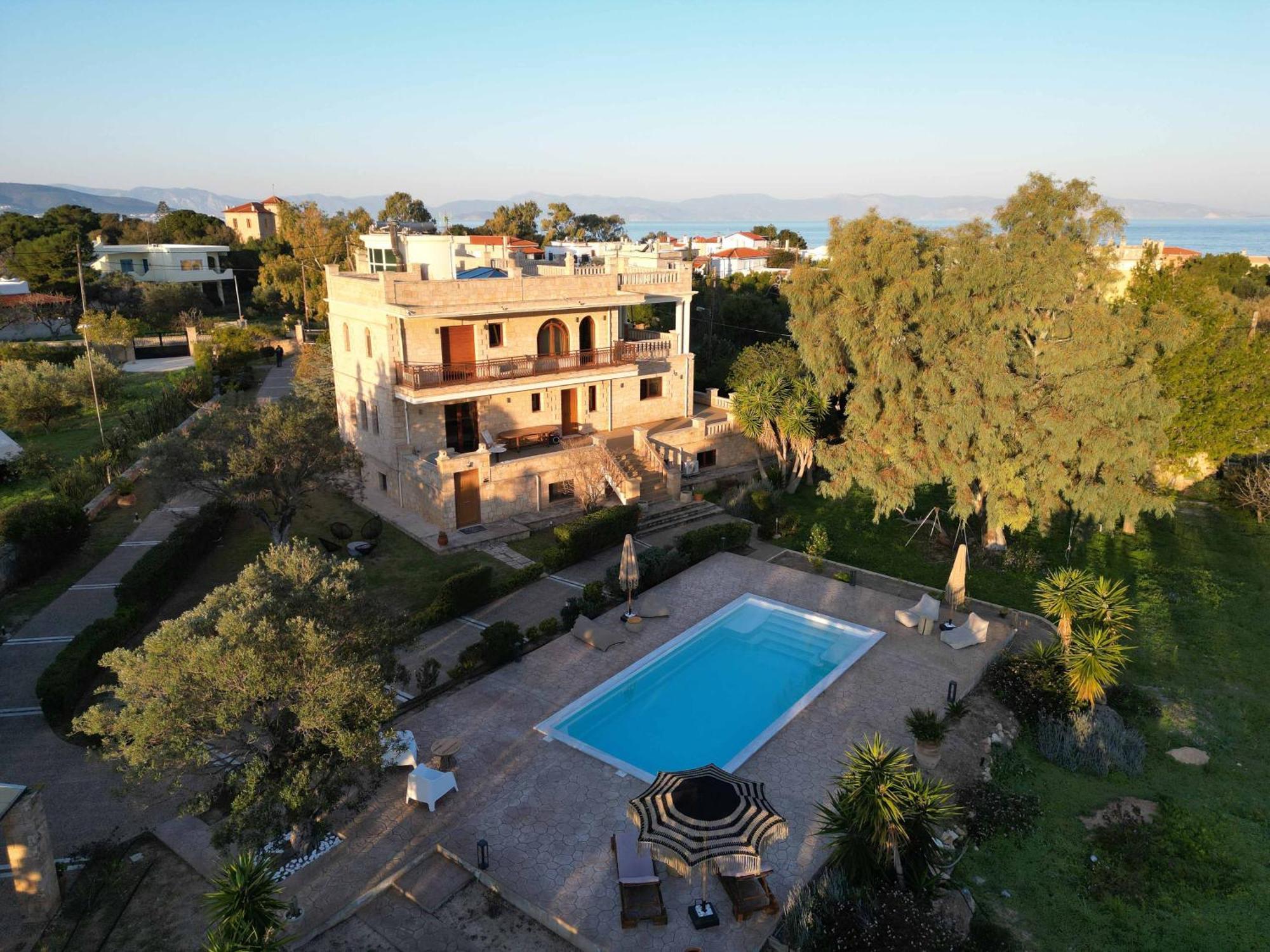 Seaside "Stone & Light Villa Ii" Close To Aegina City Khloi エクステリア 写真